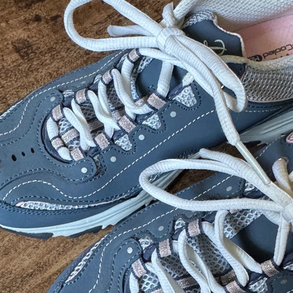 Skechers Blue and Pink Lace-Up Sneakers - Picture 5 of 6